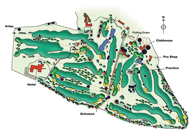 Golf course map